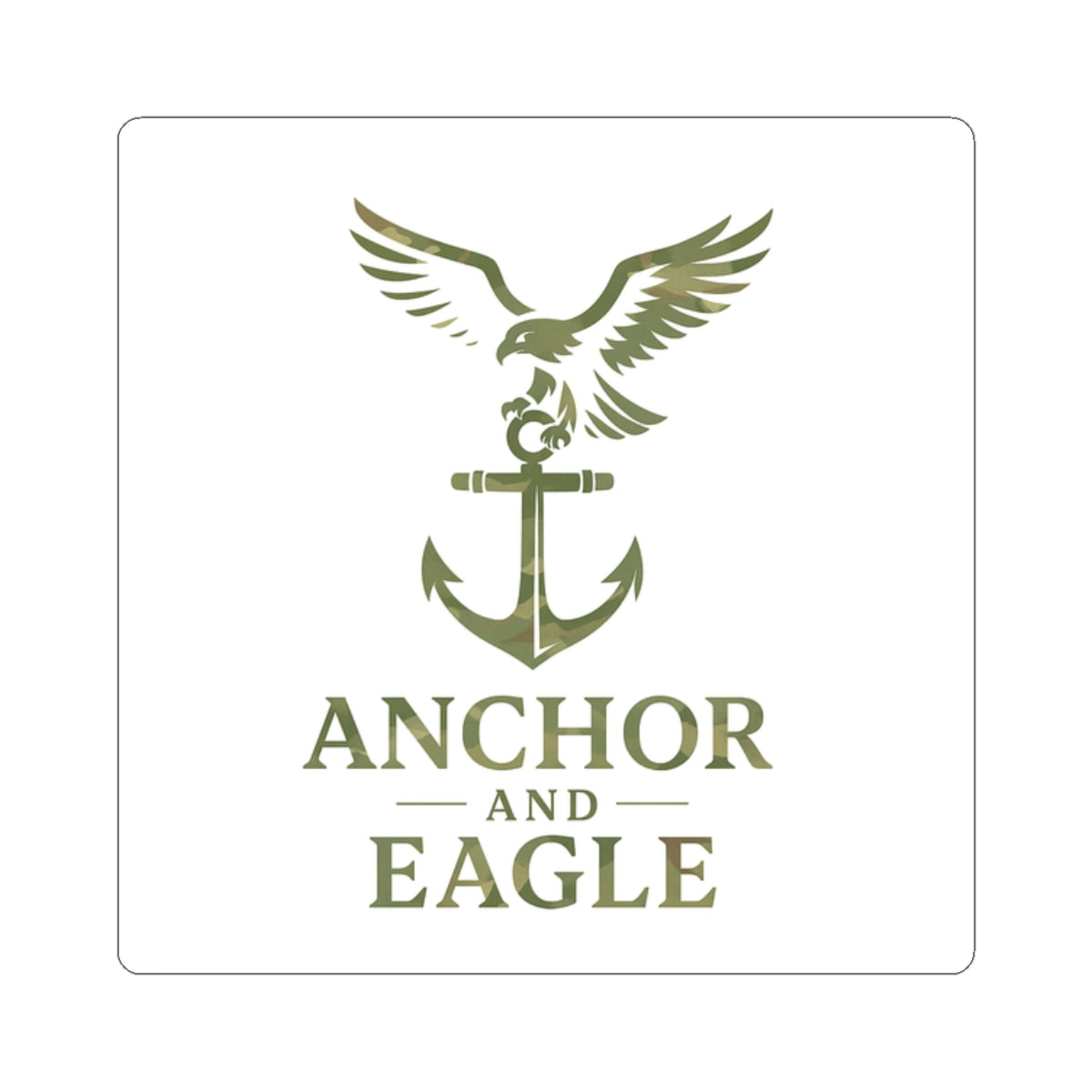 Anchor and Eagle Cut Sticker