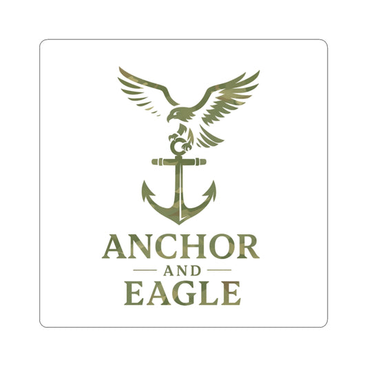 Anchor and Eagle Cut Sticker